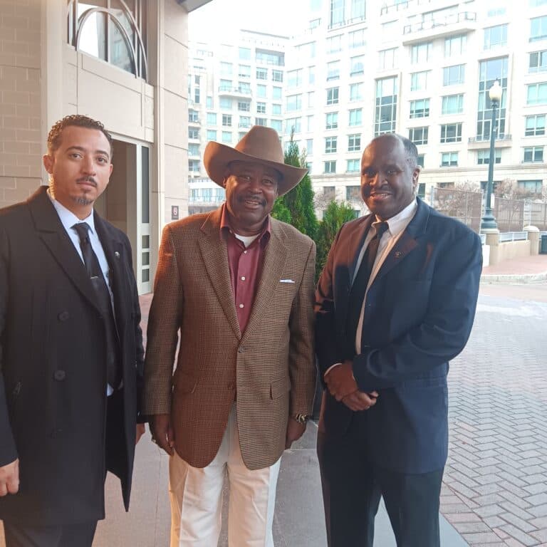 Coach Reggie attends an awards ceremony in Washington, DC.