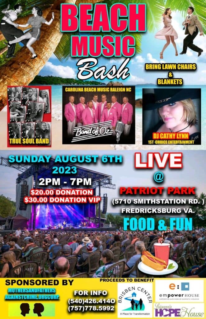 Benefit concert hosted by Mothers and Fathers Against Crime.